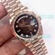 Swiss 3255 Replica Rolex Day Date Rose Gold D-Brown Dial Watch EW Factory (2)_th.jpg